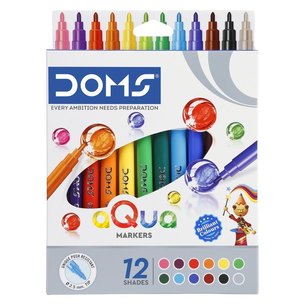Rotulador Doms Acuarelables 12 Colores Surtidos Imagen principal del producto