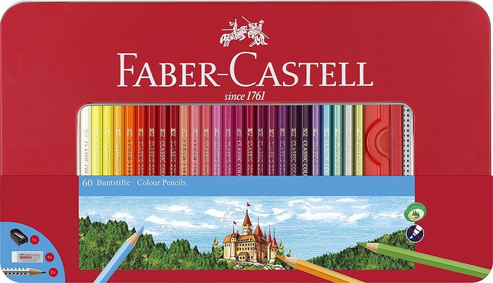 LAPIZ FABER GRIP 60 COLORES SURTIDOS + ACCESORIOS | FABER CASTELL