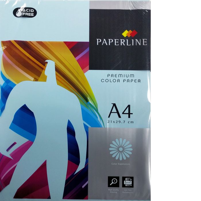 Papel A4 500H 80 g Paperline Azul Claro Ocean FabrisA