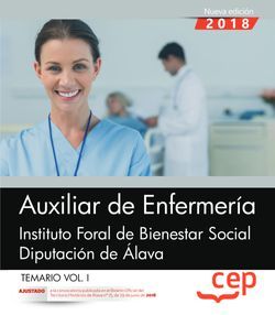 Auxiliar de Enfermería. Instituto Foral de Bienestar Social. Diputación de Álava. Temario Vol. I. Imagen principal del producto