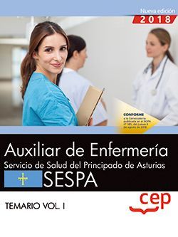 Auxiliar de Enfermería del Servicio de Salud del Principado de Asturias. SESPA. Temario Vol.I Imagen principal del producto