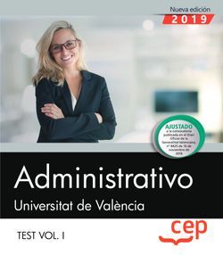 Administrativo. Universitat de València. Test Vol. I Imagen principal del producto
