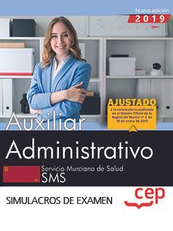 Auxiliar Administrativo. Servicio Murciano de Salud. Simulacros de examen Imagen principal del producto