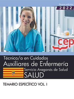 Técnico/a en cuidados auxiliares de enfermería. Servicio Aragonés de Salud. SALUD. Temario específico. Vol. I. Aa. Vv. (EDITORIAL CEP, S.L.) 9788419201706 Imagen principal del producto