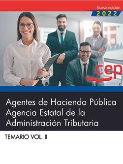 Agentes de Hacienda Pública. Agencia Estatal de la Administración Tributaria. Temario Vol. II. Imagen principal del producto
