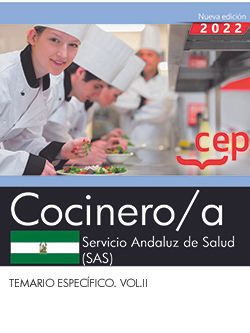 Cocinero/a. Servicio Andaluz de Salud (SAS). Temario específico. Vol.II. Aa. Vv. (EDITORIAL CEP, S.L.) 9788419432292 Imagen principal del producto