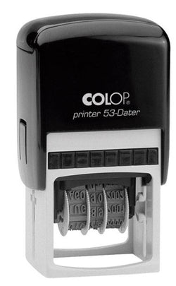 Sello Fechador Manual Colop 53 Dater 3 mm Negro