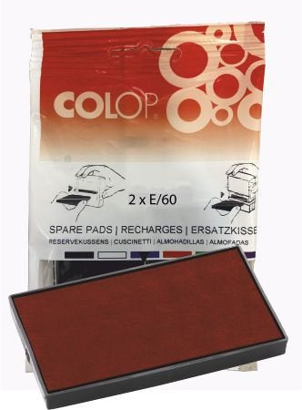 Blister 2 Almohadillas Rojo Colop Imagen principal del producto