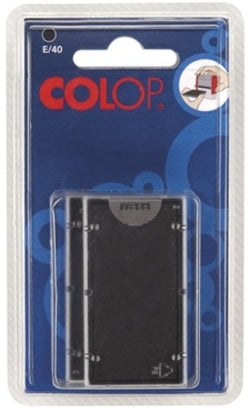 Almohadillas de tinta negra Colop E60 para sellos