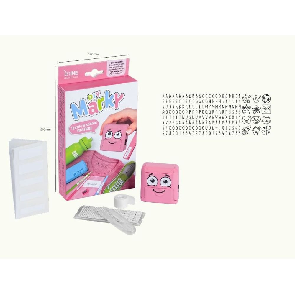 Sello Ropa Diy Marky Rosa MINE Imagen principal del producto