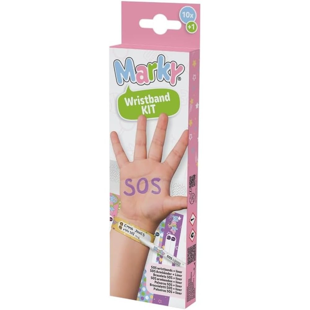 Caja 20 Pulseras Sos Identificativas Surtidas MINE Imagen principal del producto