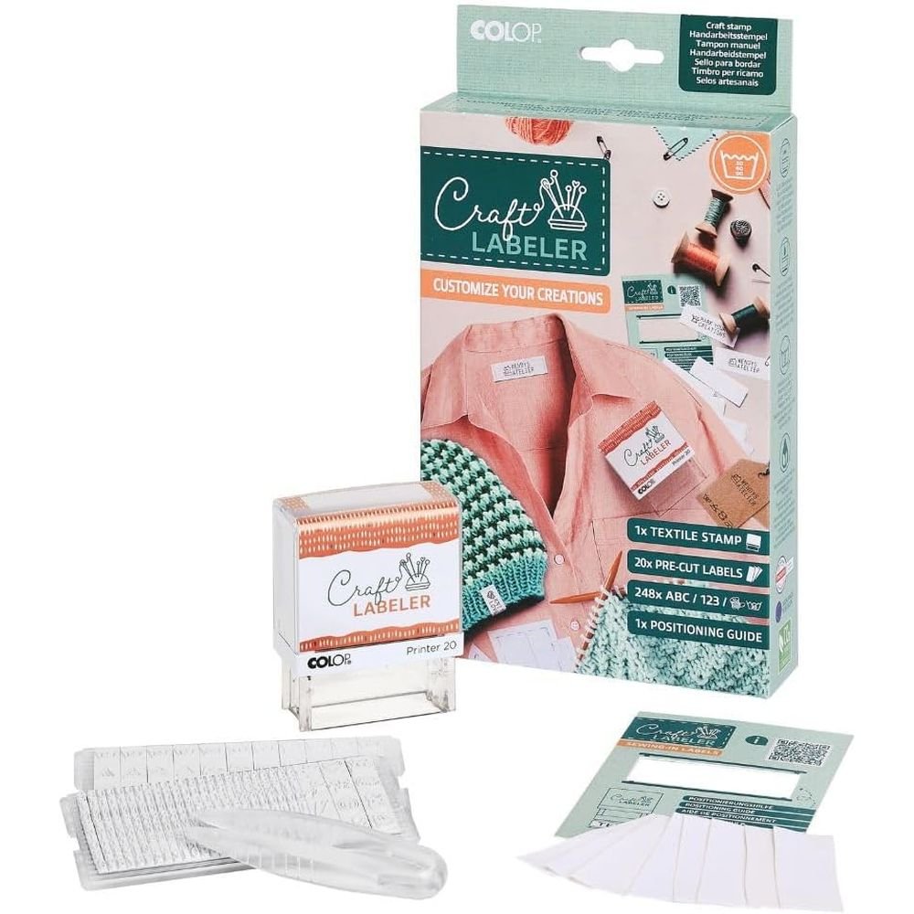 Juego de Sellos Textiles Craft Labeler Mine