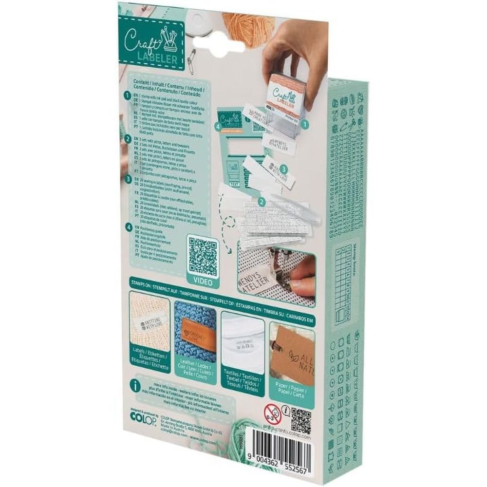 Juego de Sellos Textiles Craft Labeler Mine