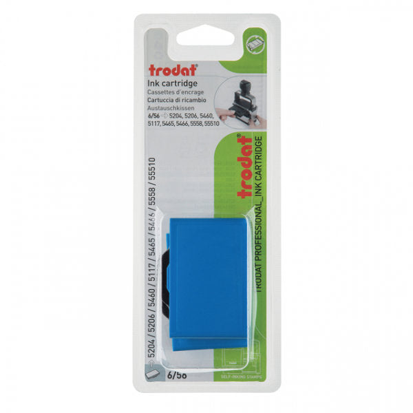 Recambio Almohadillas Tinta Azul Sello 5460 Trodat Pack 2 Unidades