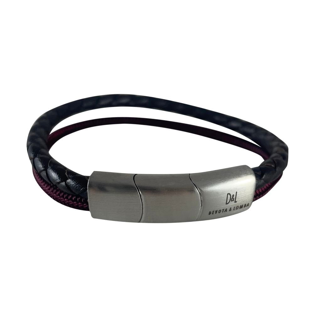 PULSERA HOMBRE D&L DOBLE CORDON NEGRO | TRAVEL FANTASY DEVOTA Y LOMBA | 1 UNIDAD | 9012400000178 Imagen principal del producto