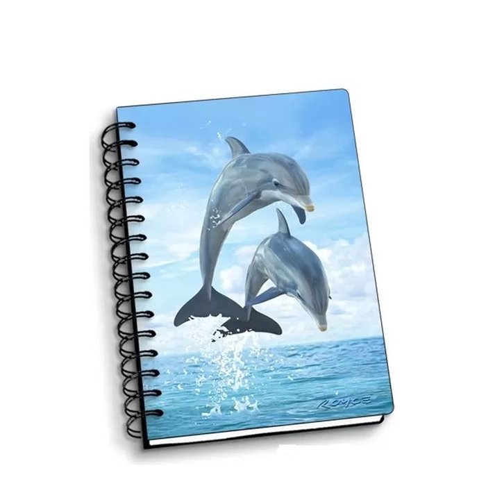 Libreta espiral A6 Dolphin Jumpers 3D ARTGAME