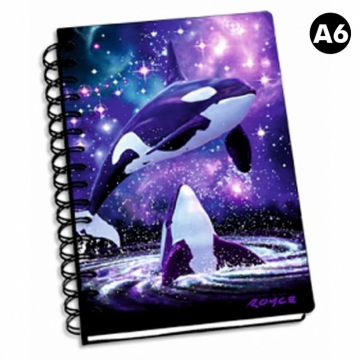 Libreta Espiral A6 Space Orcas 3D ARTGAME Imagen principal del producto