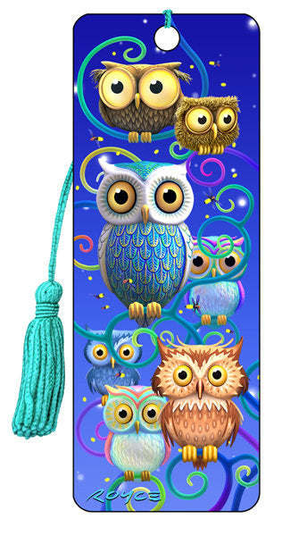 MARCAPAGINAS 3D NIGHT OWLS | 6 UNIDADES | (ARTGAME)