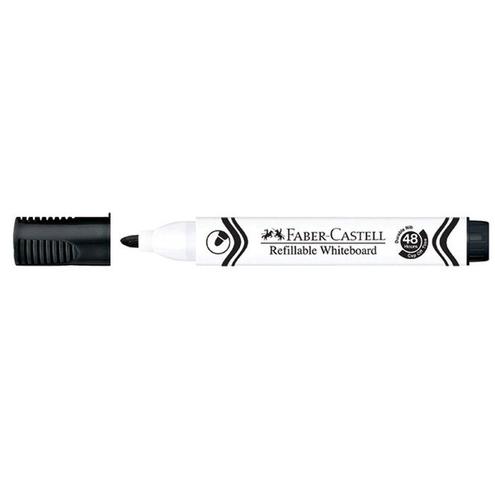 Rotulador Faber Castell Pizarra Blanca Negro