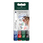 Blister 4 Marcadores Pizarra Blanca Colores Surtidos Faber Castell