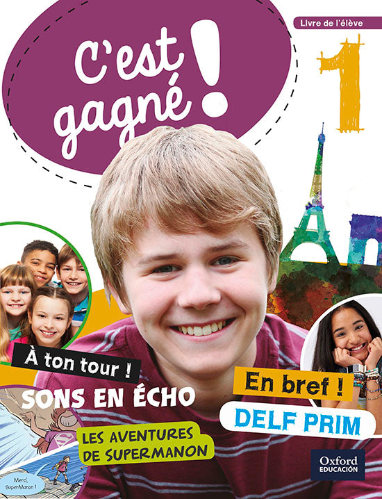C'est gagné! 1. Livre de l'élève + lecture | Varios autores | 9780190521769 (OXFORD) Imagen principal del producto