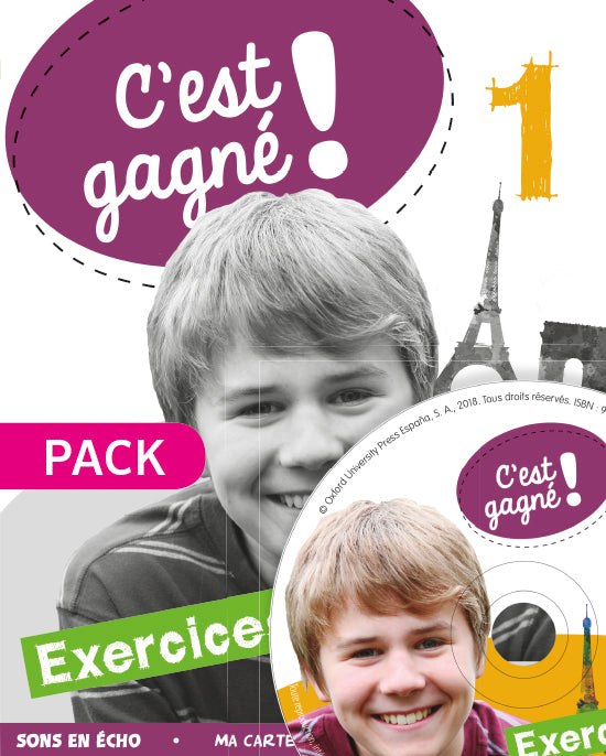 C'est gagné! 1. Exercices + CD-Audio | Varios autores | 9780190521790 (OXFORD) Imagen principal del producto
