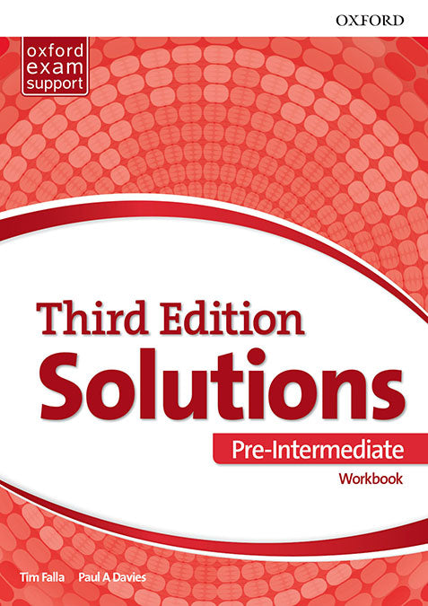 Solutions 3rd Edition Pre-Intermediate. Workbook Pk | Varios autores | 9780190541866 (OXFORD) Imagen principal del producto