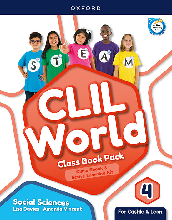 CLIL World Social Sciences 4. Class book (Castile & Leon) | Varios autores | 9780190548179 (OXFORD) Imagen principal del producto