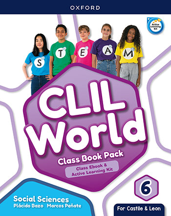 CLIL World Social Sciences 6. Class book (Castile & Leon) | Varios autores | 9780190548193 (OXFORD) Imagen principal del producto
