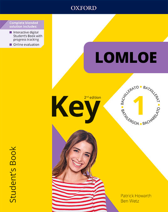 Key To Bachillerato 2Ed 1. Student's Book. LOMLOE Pack | Varios autores | 9780190551605 (OXFORD) Imagen principal del producto