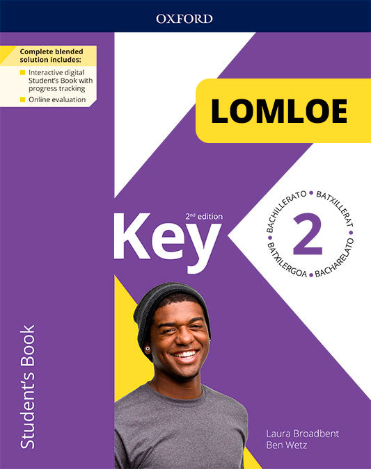 Key To Bachillerato 2Ed 2. Student's Book. LOMLOE Pack | Varios autores | 9780190551612 (OXFORD) Imagen principal del producto