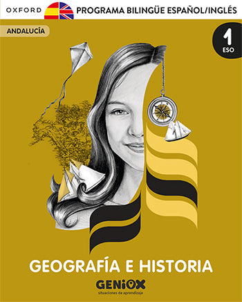 Geografía e Historia 1ºESO. Pack Programa Bilingüe. GENiOX Situaciones de aprendizaje (Andalucía) | Varios autores | 9780190554705 (OXFORD) Imagen principal del producto