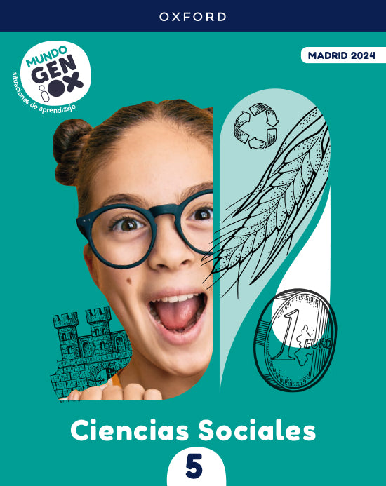 Mundo Geniox Ciencias Sociales 5. Libro del estudiante | Varios autores | 9780190557072 (OXFORD) Imagen principal del producto