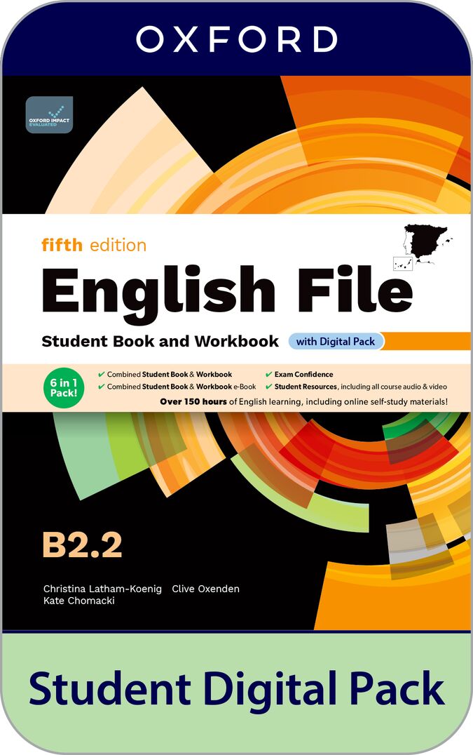 English File 5th Edition B2.2. Student's Book and Workbook and digital without Key Pack. Christina Latham-Koenig (Oxford University Press España, S.A.) 9780194144872
