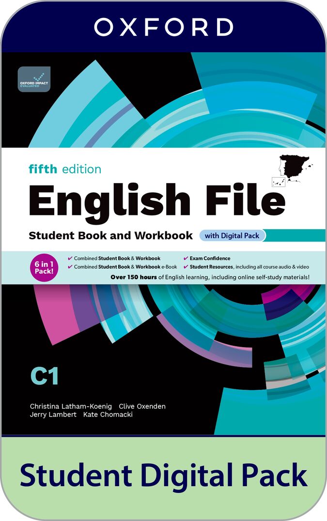 English File 5th Edition C1. Student's Book and Workbook and digital without Key Pack. Christina Latham-Koenig (Oxford University Press España, S.A.) 9780194147170 Imagen principal del producto
