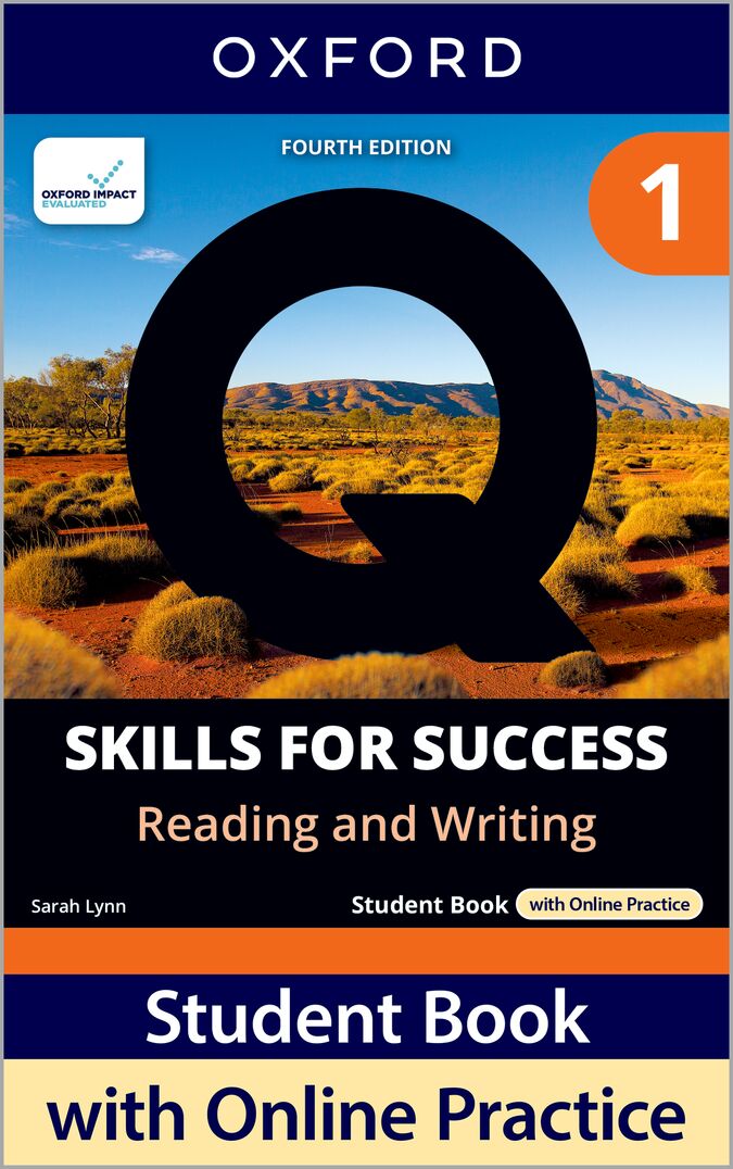 Q Skills for Success (4th Edition). Reading & Writing 1. Student's Book Pack. Sarah Lynn (Oxford University Press España, S.A.) 9780194155687 Imagen principal del producto