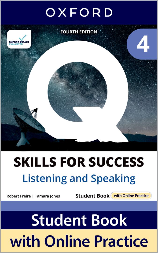 Q Skills for Success (4th Edition). Listening & Speaking 4. Student's Book Pack. Robert Freire (Oxford University Press España, S.A.) 9780194155809 Imagen principal del producto