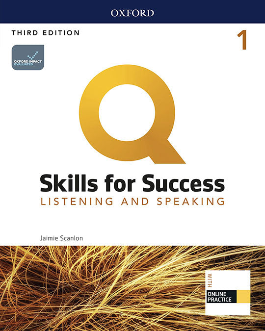 Q Skills for Success (3rd Edition). Listening & Speaking 1. Student's Book Pack | Varios autores | 9780194905138 (OXFORD) Imagen principal del producto