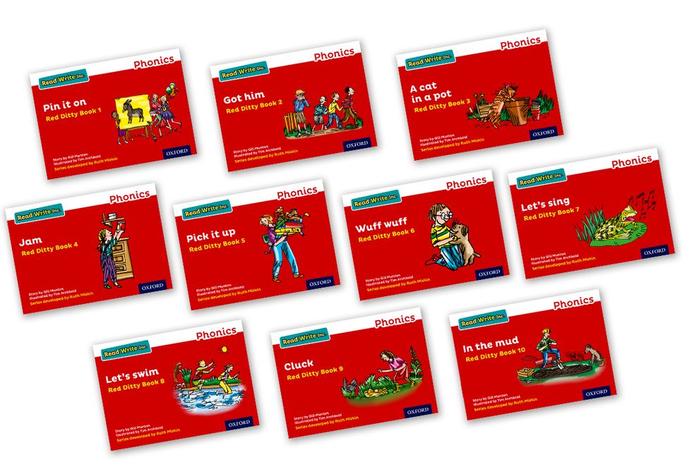 Read Write Inc - Phonics Red Ditty Books - Colour Pack of 10 | Varios autores | 9780198371175 (OXFORD) Imagen principal del producto