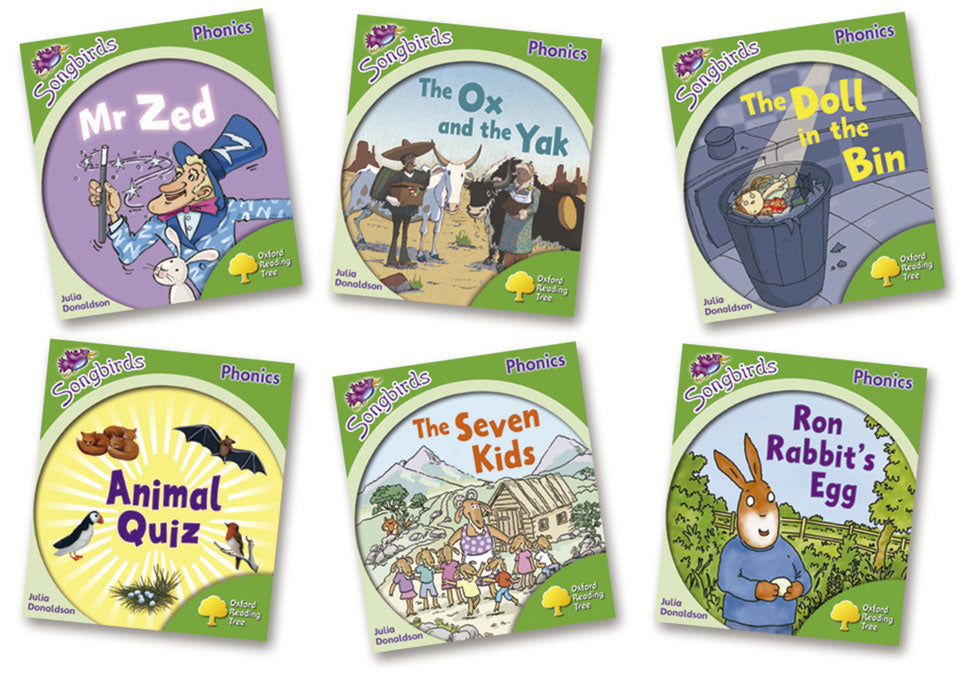 Oxford Reading Tree Songbirds Phonics Level 2, More Stories: Mixed Pack of 6. Varios Autores (Oxford University Press España, S.A.) 9780198388173 Imagen principal del producto