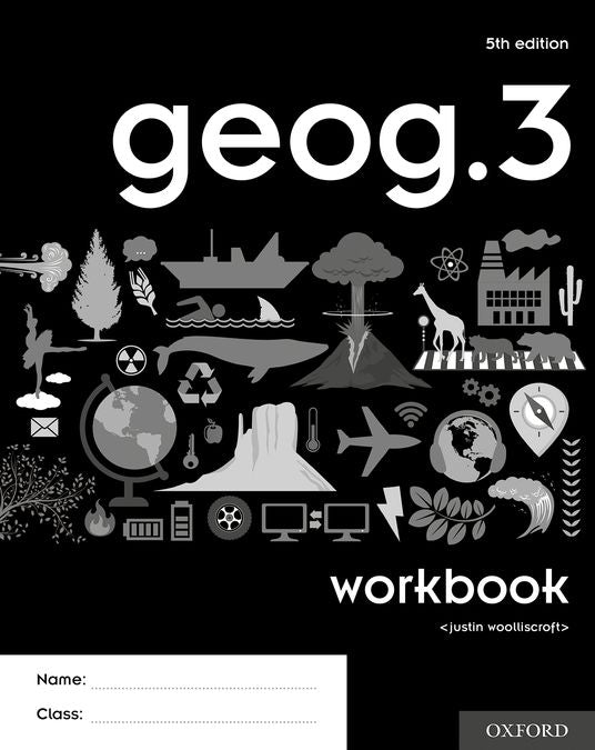 NEW geog.3 (5e) Workbook (pack of 10). Justin Wolliscroft (Oxford University Press España, S.A.) 9780198489924 Imagen principal del producto