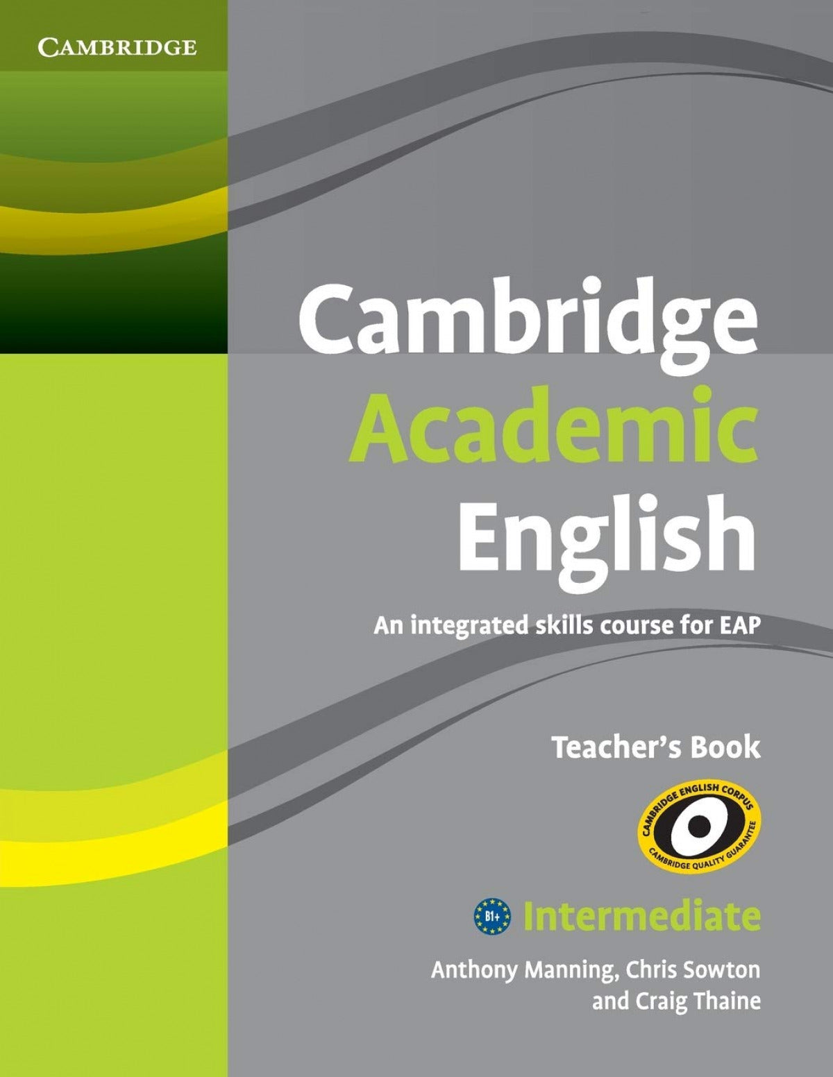 Cambridge Academic English B1 Intermediate Teacher's Book Imagen principal del producto