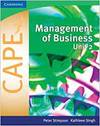 Management Business Cape Unit 2 Pb (Cambridge) - 9780521713856
