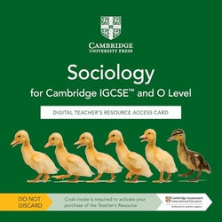 Cambridge Igcse and o Level Sociology Digital Teachers (Cambridge) - 9781009282987