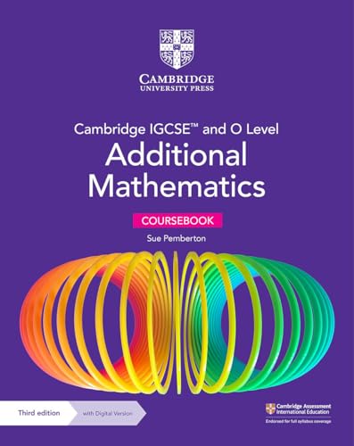 Cambridge igcse o level additional mathematics coursebook Imagen principal del producto