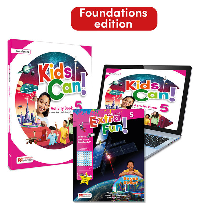 KIDS CAN! Foundations 5 Activity Book, ExtraFun & Pupil's App: con acceso a la versión digital | Varios autores | 9781035126880 (Macmillan) Imagen principal del producto