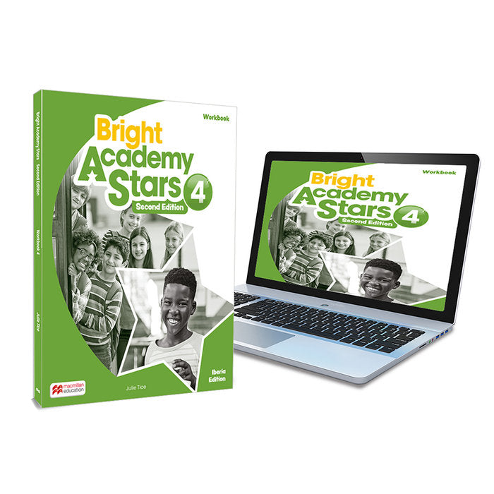 Bright Academy Stars 4 Activity Book:cuaderno de actividades impreso con acceso a la versión digital | Varios autores | 9781035128952 (Macmillan) Imagen principal del producto