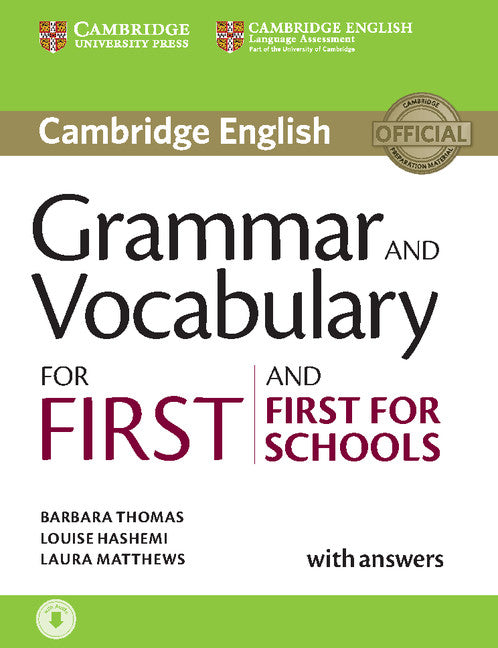 Grammar and Vocabulary for First and First for Schools Book with Answers and Audio. Aa. Vv. (Cambridge University Press) 9781107481060