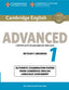 Cambridge English Advanced 1 for Revised Exam from 2015 Student's Book without Answers. Cambridge English Language Assessment (Cambridge University Press) 9781107689589