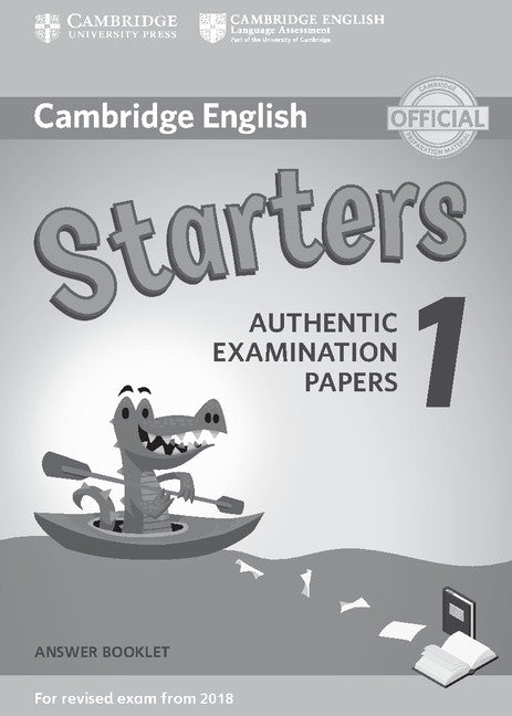 Cambridge English Young Learners 1 for Revised Exam from 2018 Starters Answer Booklet